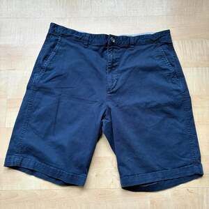 Gap Navy Blue Twill Flat Front Shorts